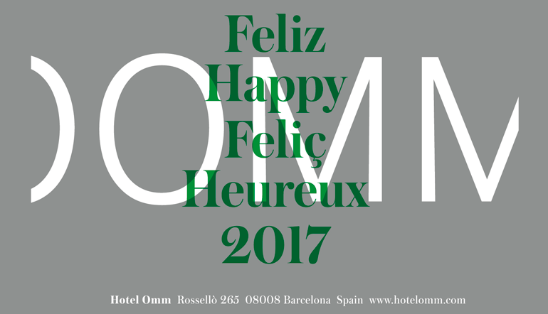 ¡Feliz Navidad y Feliz 2017! | Hotel boutique en Barcelona | Hotel Omm